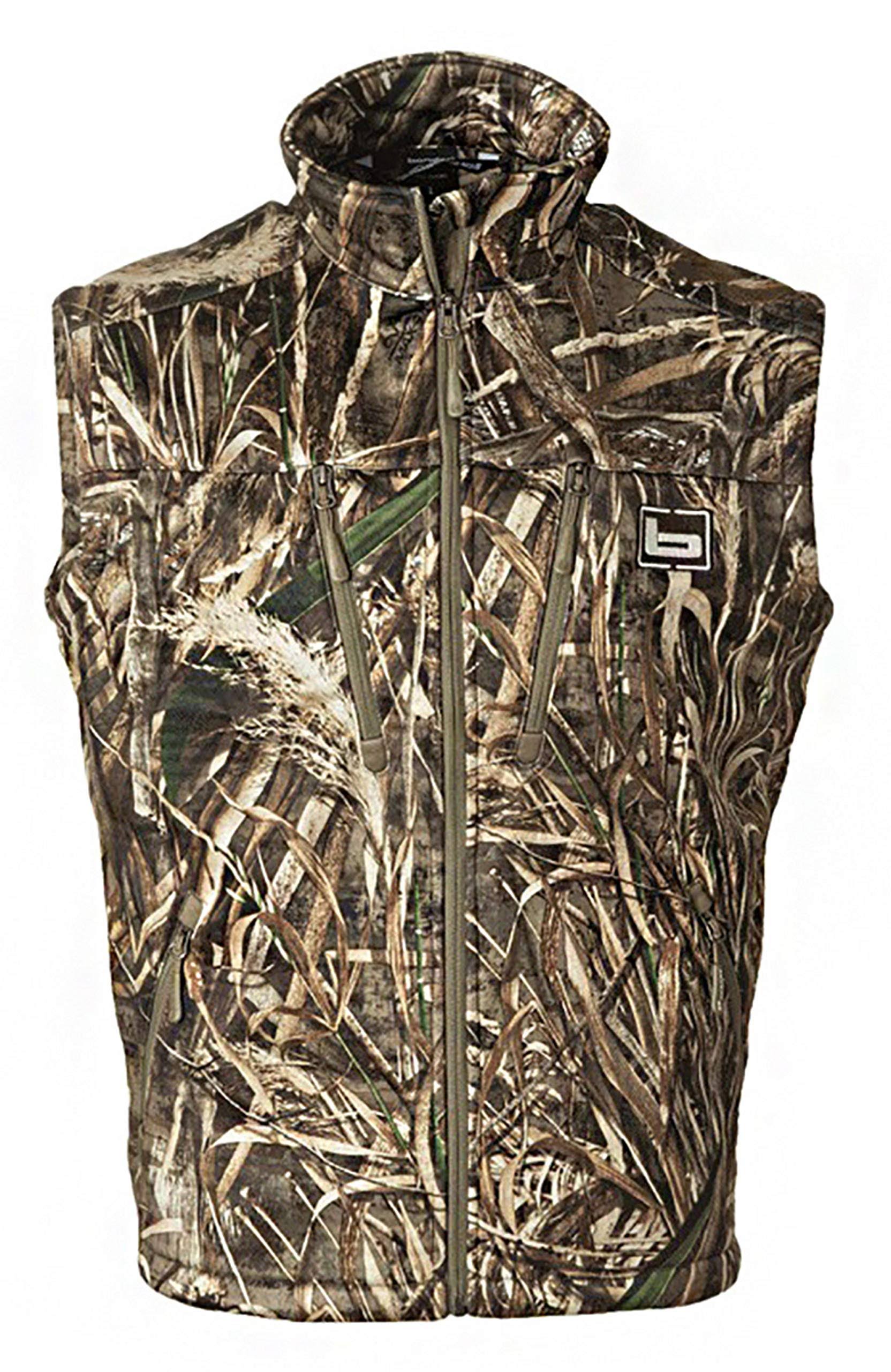Banded Mid Layer Fleece Vest, Mens, Realtree Max 5, Large