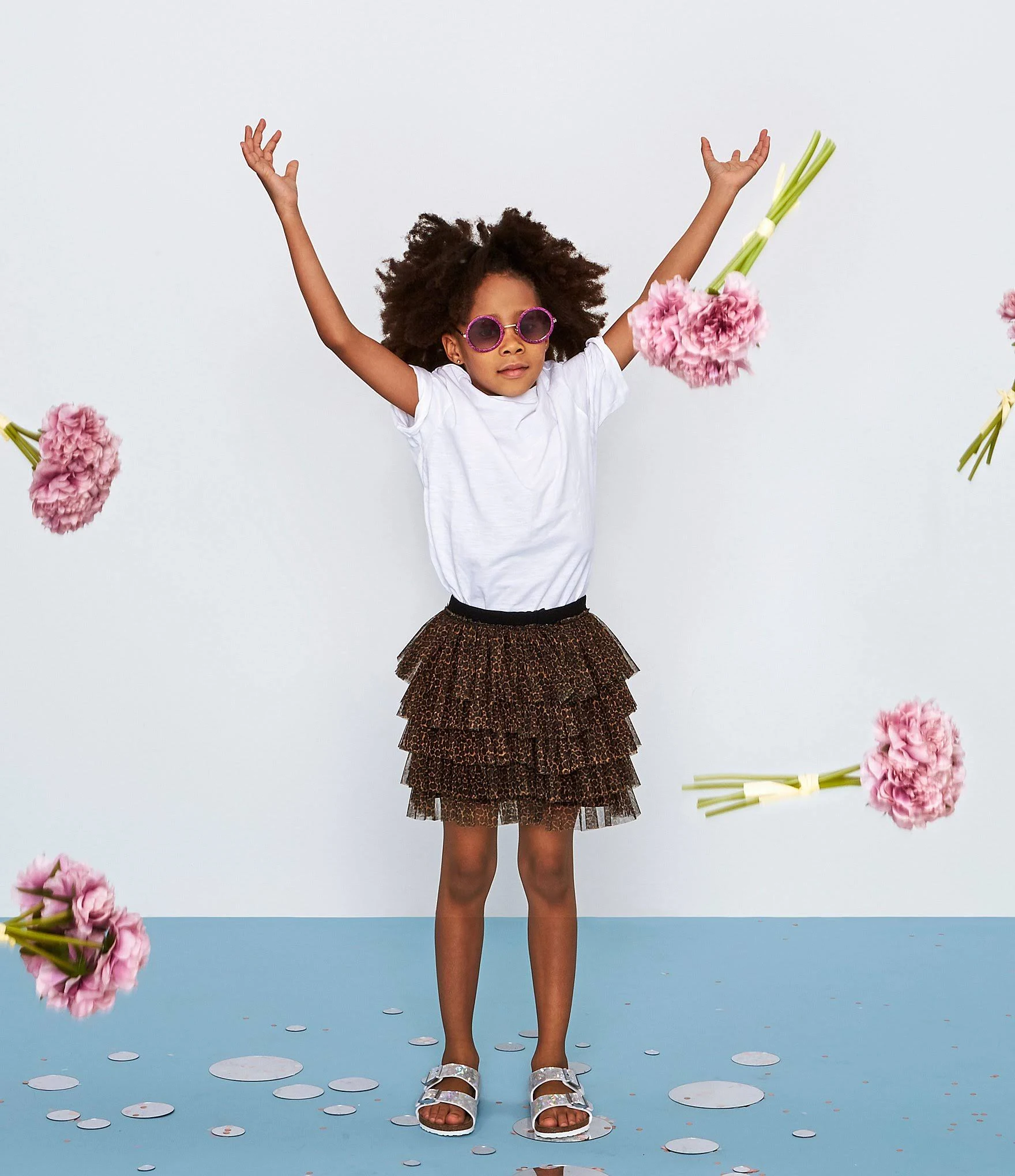 Birkenstock Kids' Arizona Sandal ?Hologram Silver