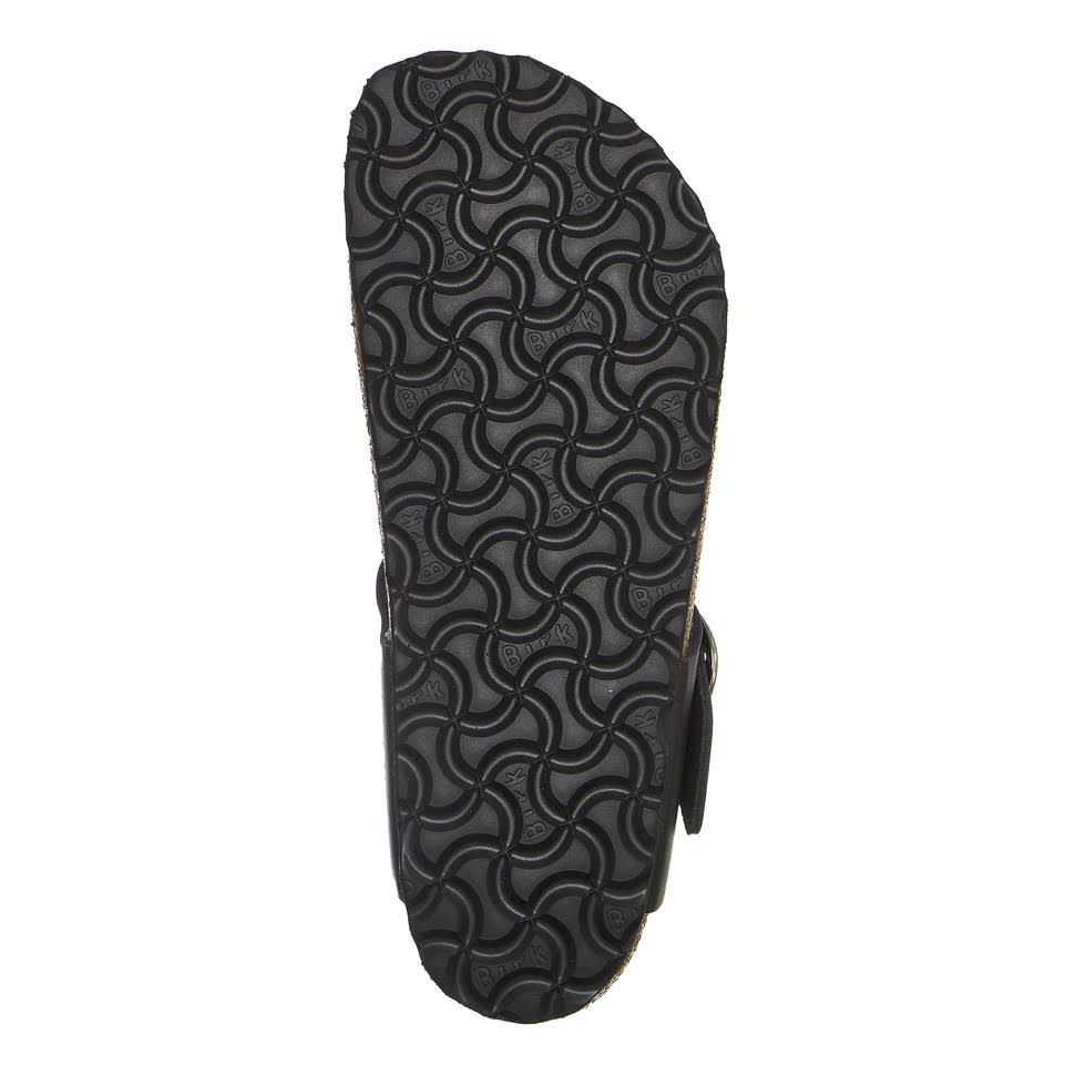 Birkenstock Gizeh Big Buckle Natural Leather Black Thong Sandals