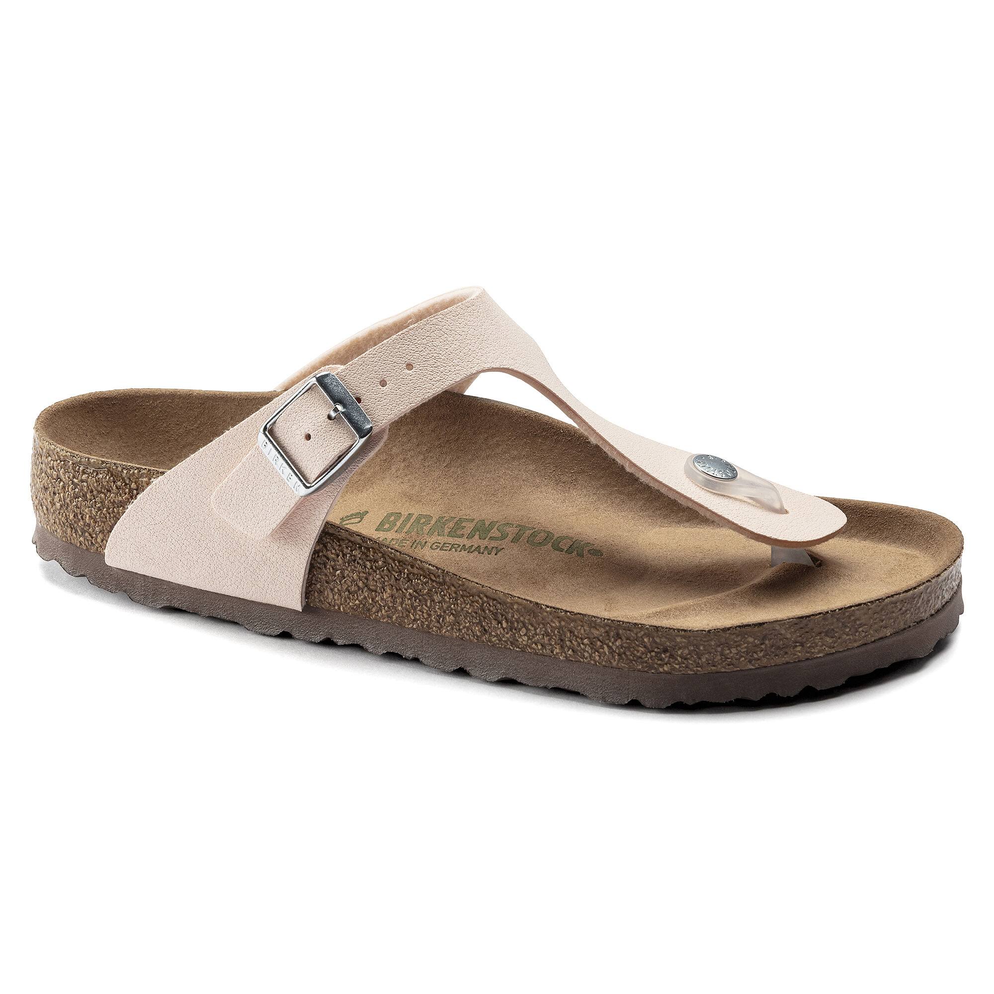 Birkenstock Gizeh Birko-Flor Nubuck Light Rose Thong Sandals