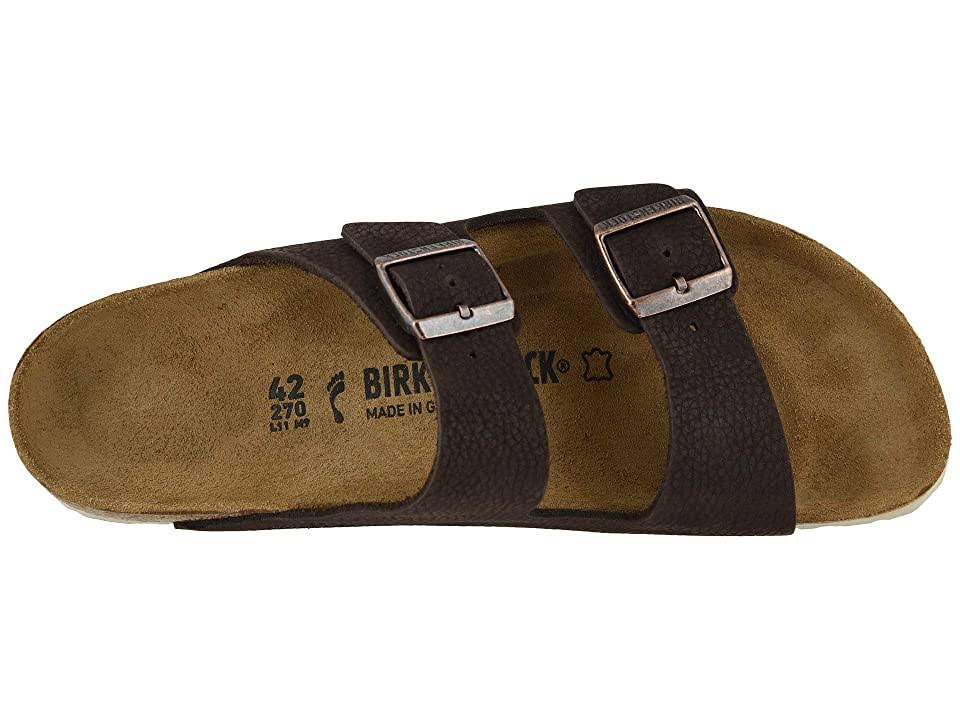 Birkenstock Men's Arizona Nubuck Leather Sandals - Soft Brown - 41
