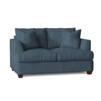 Kenna 63x22 Recessed Arm Loveseat Birch Lane Body Fabric: Tina Airforce
