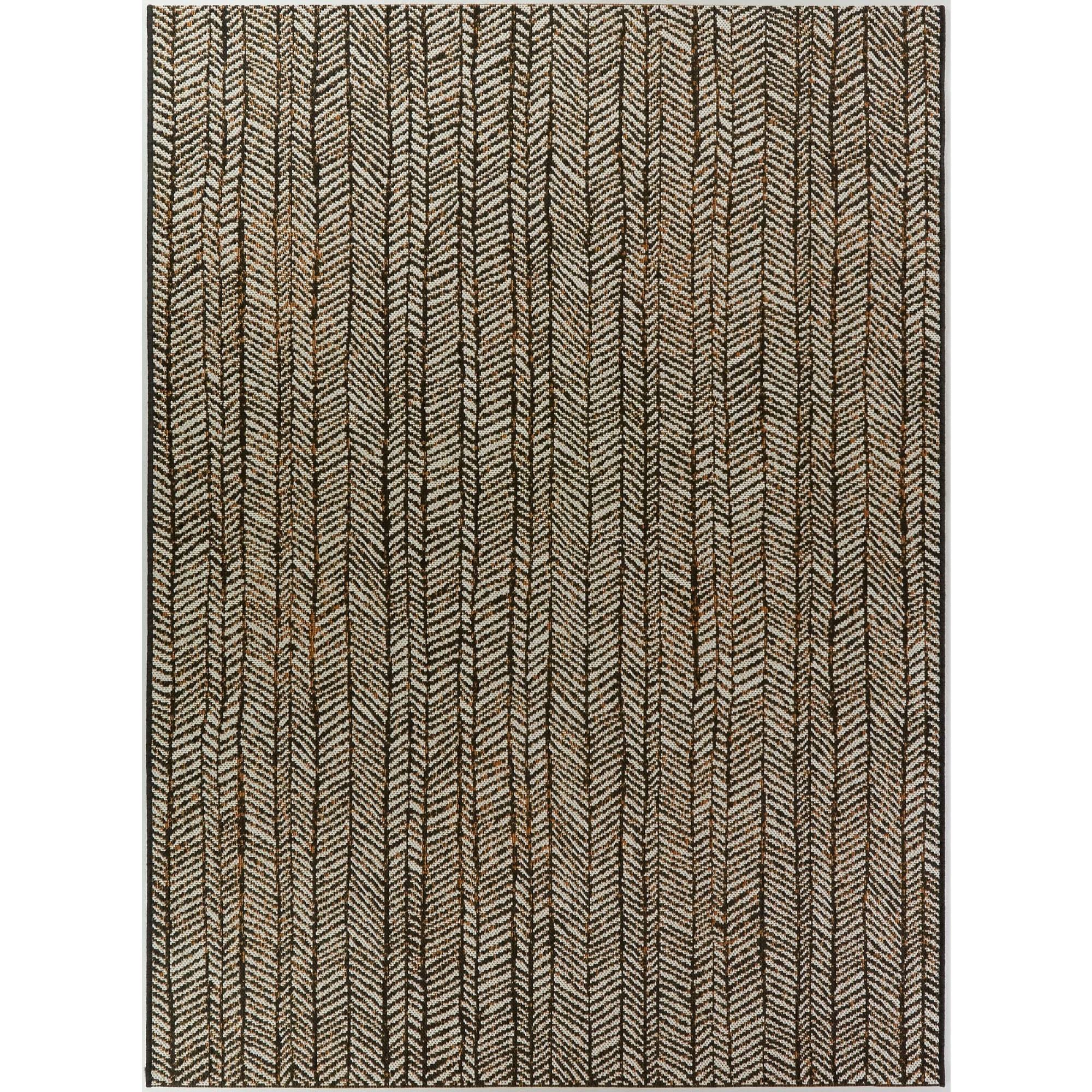 BALTA Yates Dark Brown 8 ft. x 10 ft. Contemporary Indoor/Outdoor Area Rug