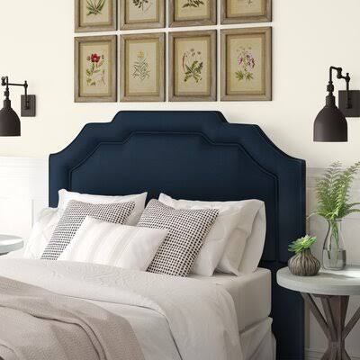 Birch Lane Keeling Upholstered Headboard Size: Twin, Upholstery: Marlow Midnight