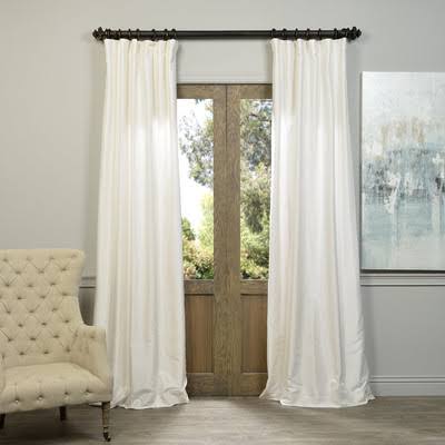 Sagunto Synthetic Room Darkening Thermal Rod Pocket Single Curtain Panel Size per Panel: 50x22 W x 120x22 L, Curtain Color: Off