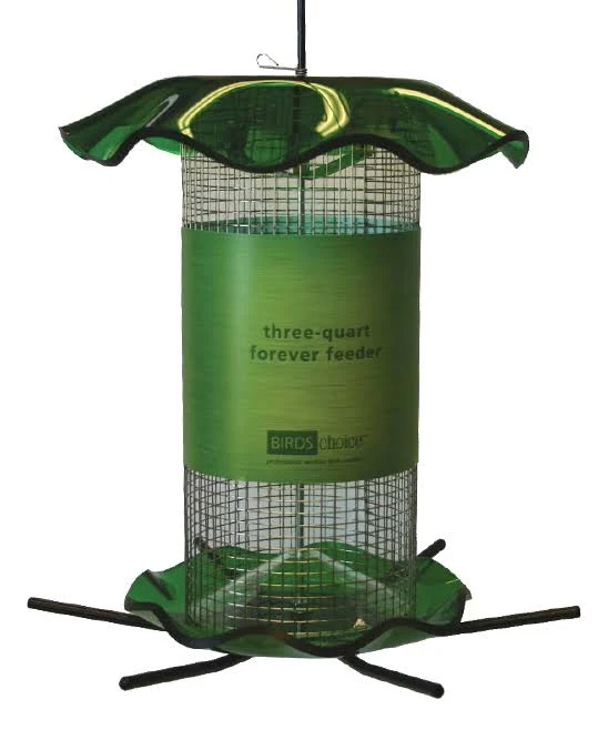 Birds Choice 3 Qt. Green Sunflower Forever Feeder