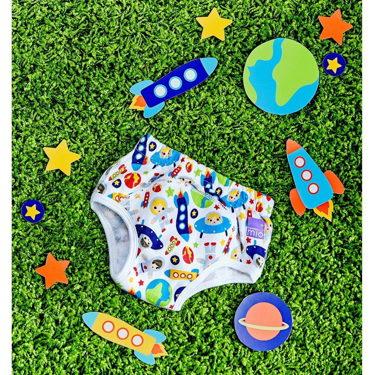 Bambino Mio Potty Training Pants, 5 Pack, Mixed Boy Outer Space / 3+ Years