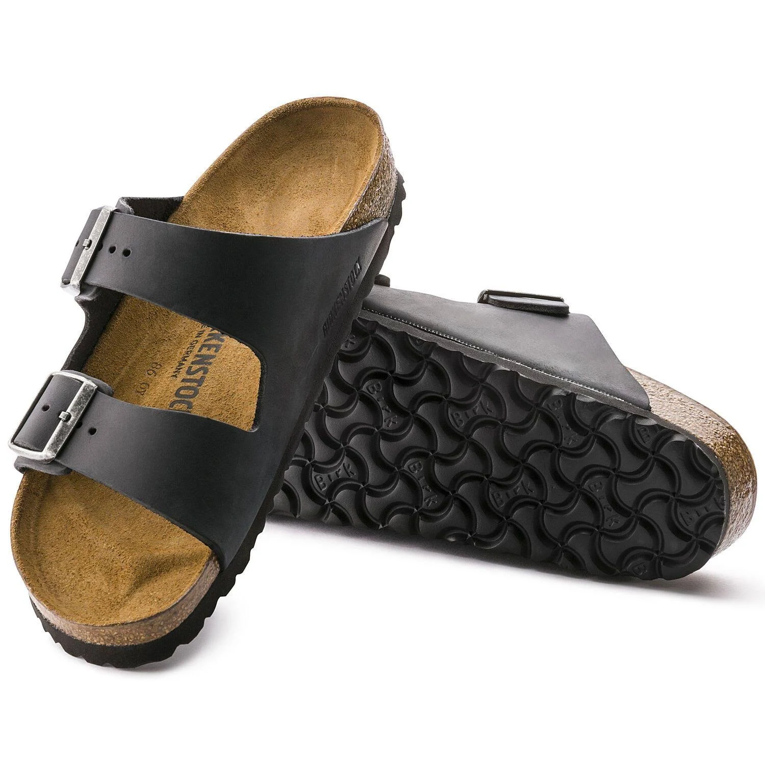 Birkenstock Arizona Oiled Leather Black 43 / Narrow