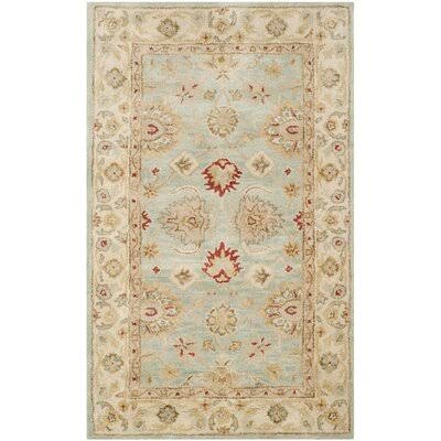 Charlton Home Otwell Blue/Beige Area Rug - Rug Size: 4& x 6&