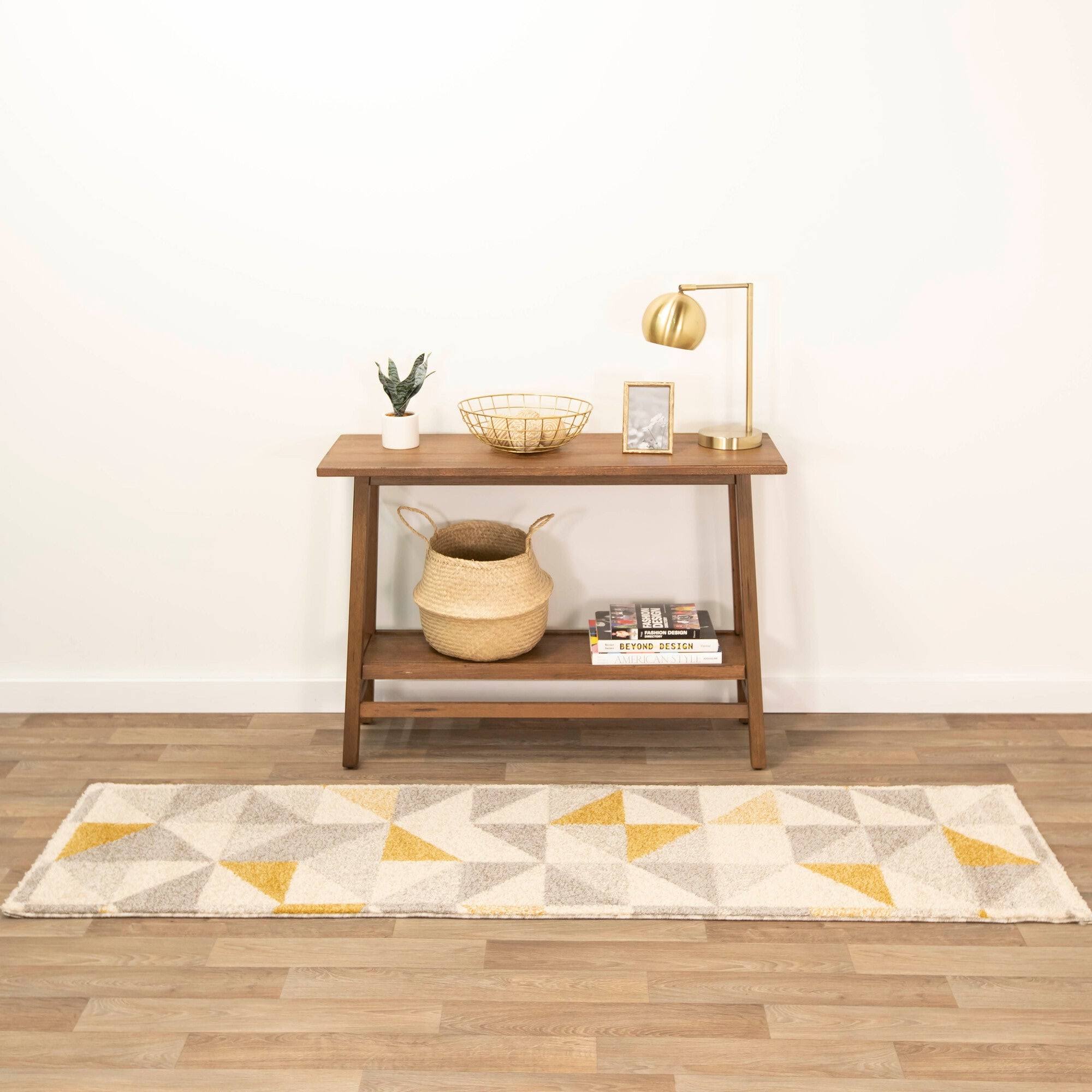 BALTA Larisa Orange 2 ft. x 7 ft. Geometric Runner Rug