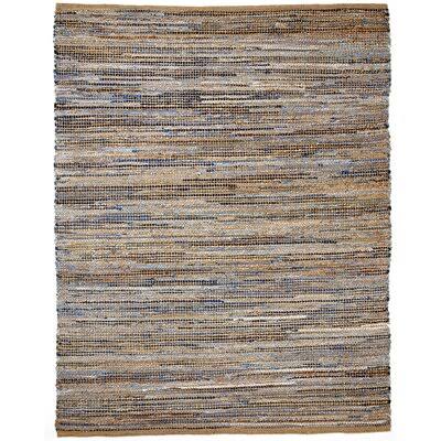 Amit Hand-Woven Brown Area Rug Rug Size: Rectangle 8& x 10&