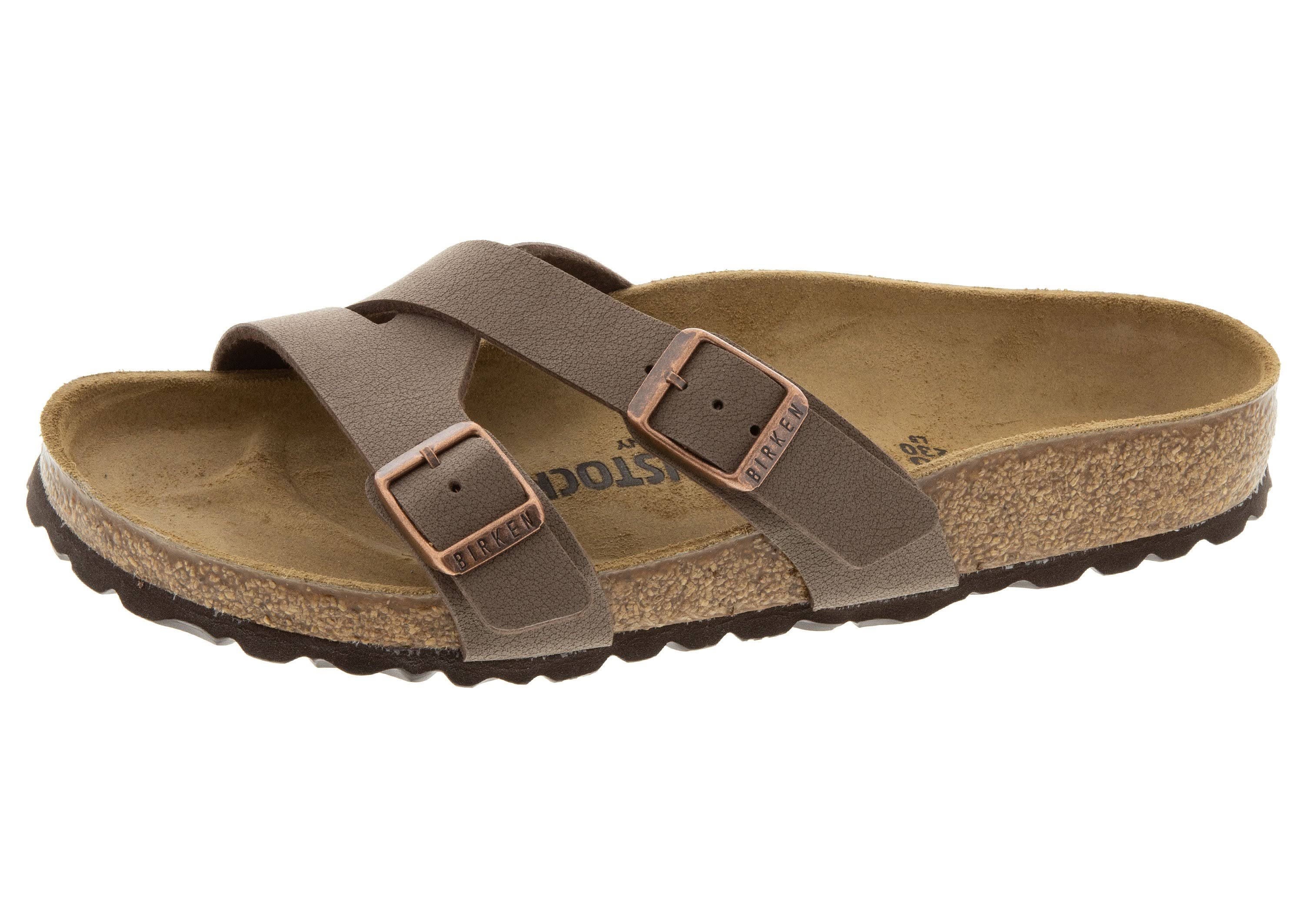 Women's Birkenstock Yao Mocha Birkibuc Size 42 Narrow