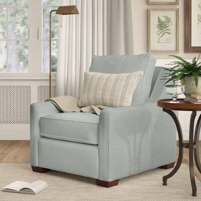 Birch Lane Godwin 33x22 Wide Armchair Body Fabric: Nadia Denim