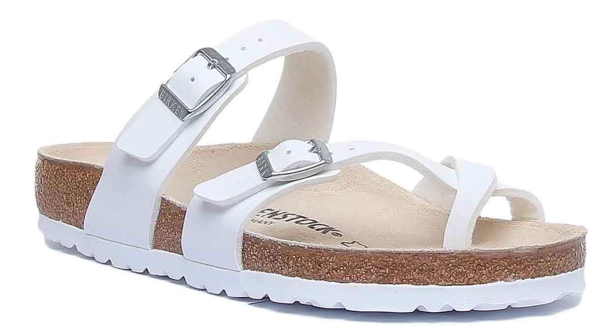 Birkenstock Mayari Birko Flor, Women, White / 36
