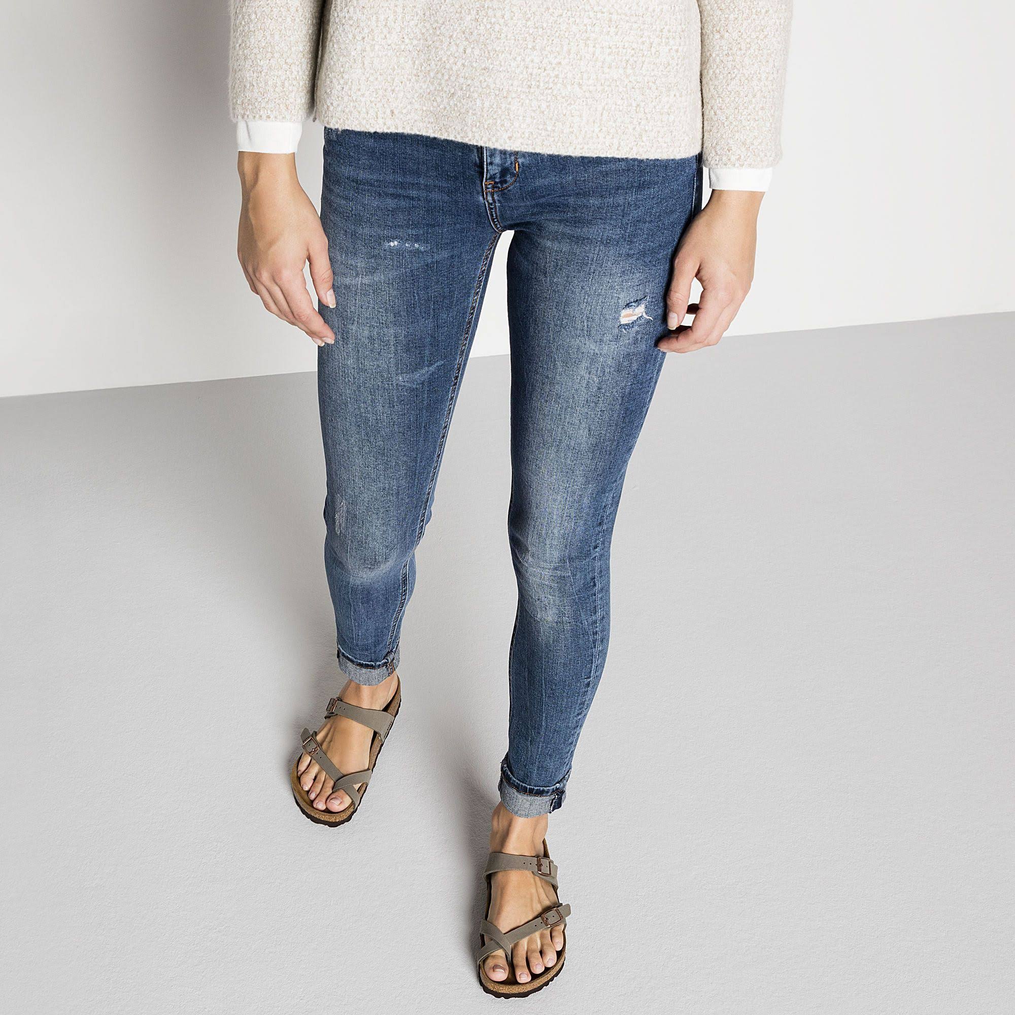 Birkenstock Mayari Women's Sandals Stone Birkibuc : 40 (US Women's 9-9.5) Regular