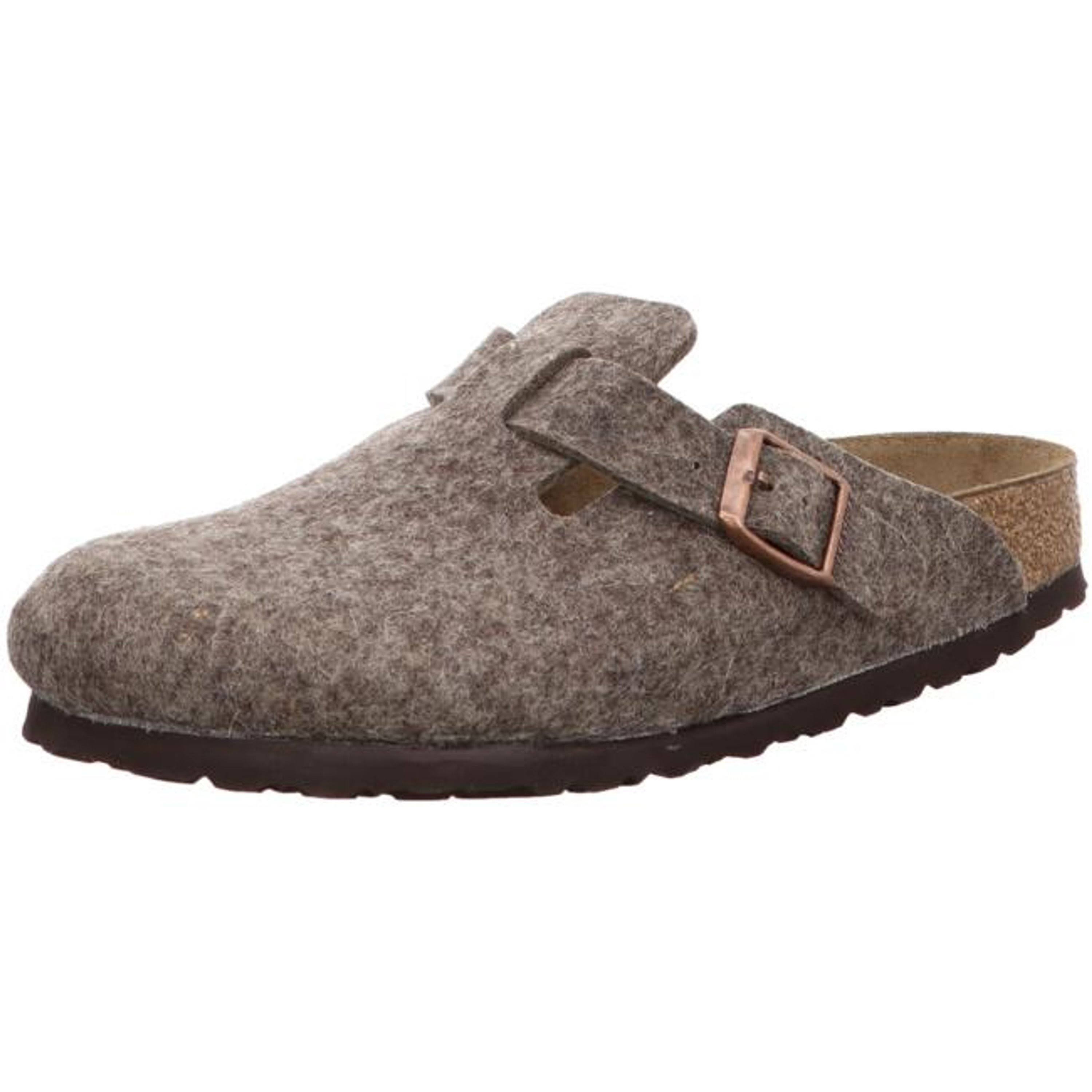 Birkenstock Boston Wool Felt Cacao Clogs