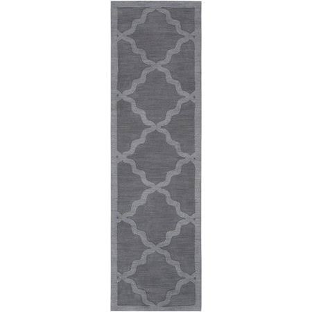 Blankenship Geometric Handmade Wool Gray Area Rug Charlton Home Rug Size: Runner 2&3x22 x 14&