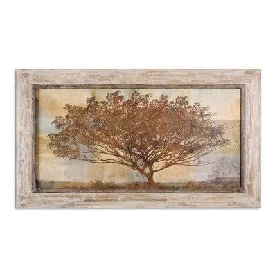 Autumn Radiance Sepia - Picture Frame Graphic Art Print on Wood Birch Lane