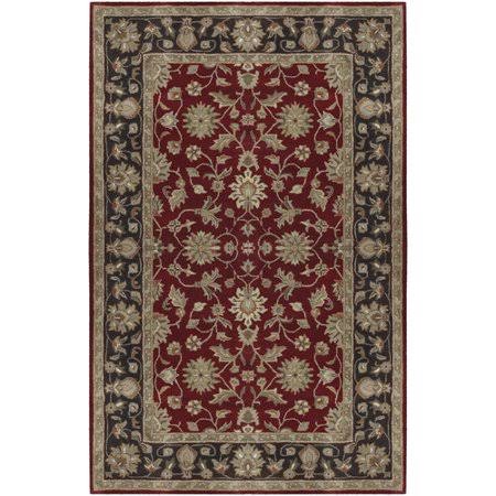 Markeley Oriental Handmade Tufted Wool Garnet Area Rug Charlton Home Rug Size: Rectangle 9& x 13&