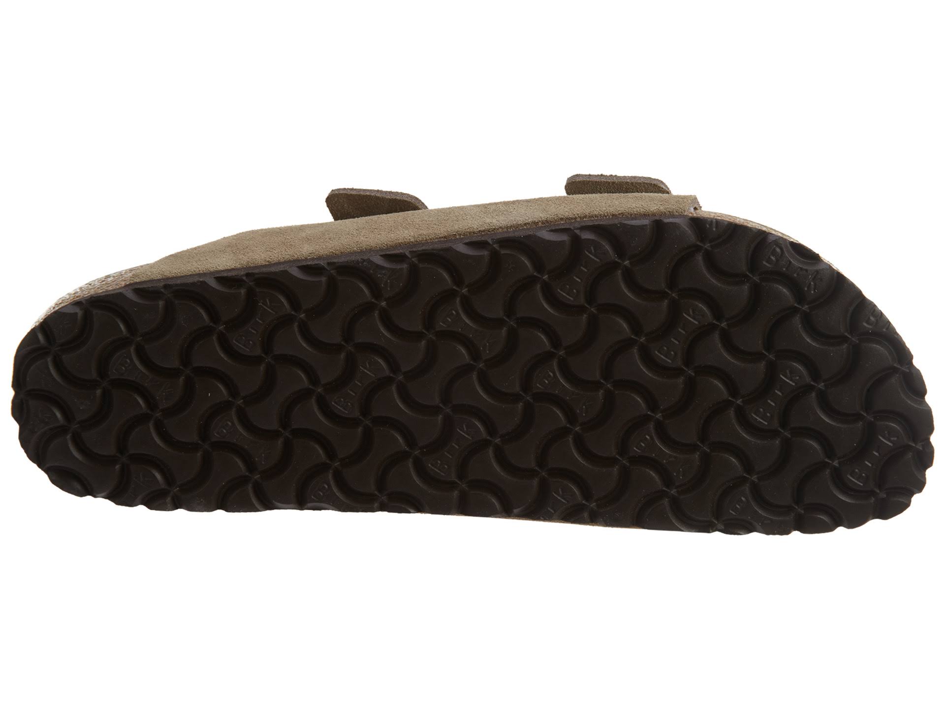 Birkenstock Men's Arizona Suede Narrow Sandals,Taupe, 9.5