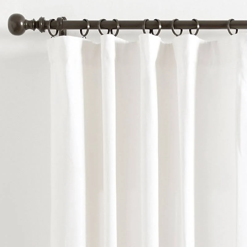 Essential Wide Drapery Panel Burlap Natural 96x22 - Ballard Designs