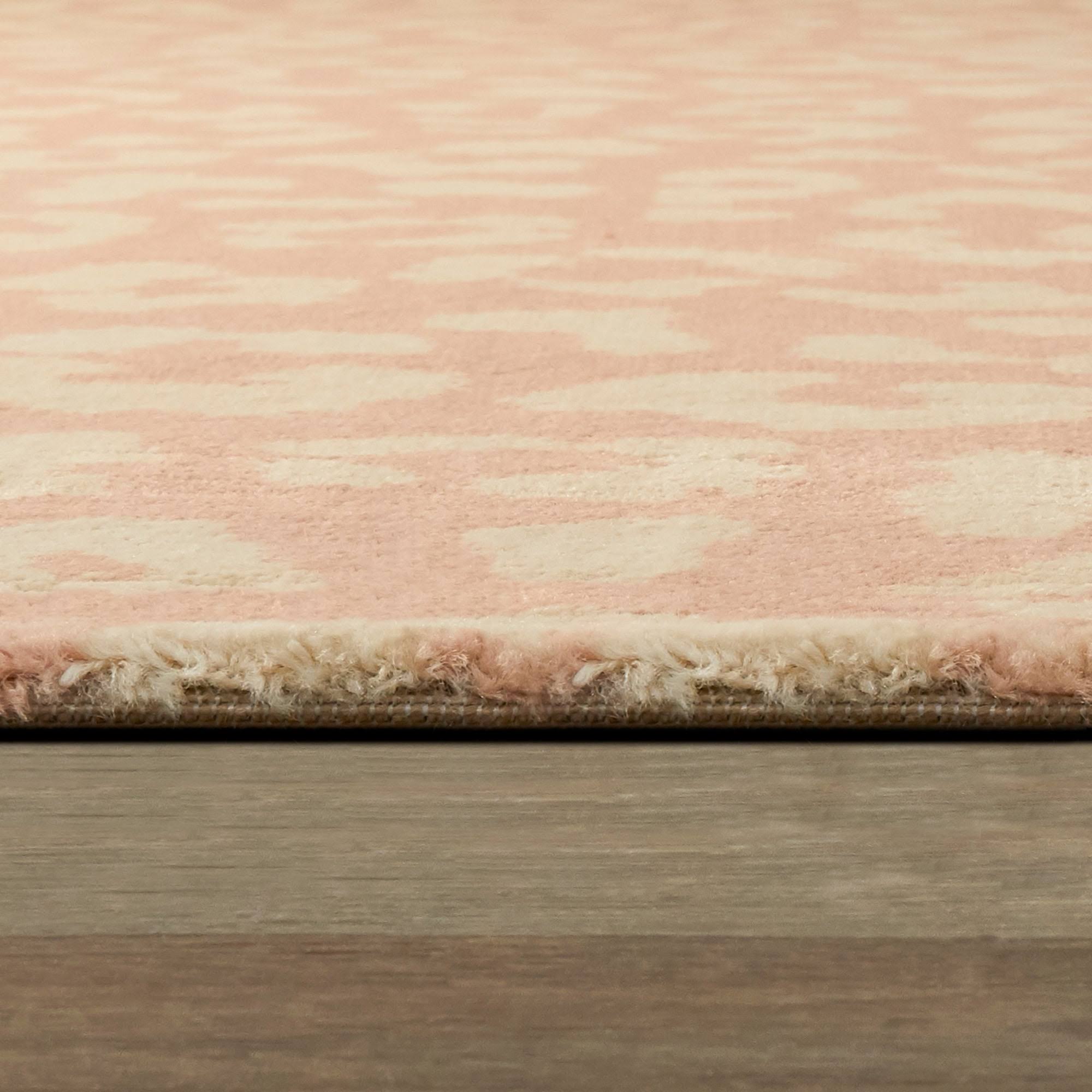 Josephina Leopard Print Area Rug - 2&7x22 x 7& Runner - Pink