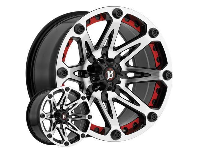 Ballistic Jester 814FBM Machined 20x9 8x6.5 -12 814290865-12FBM Wheels/Rims