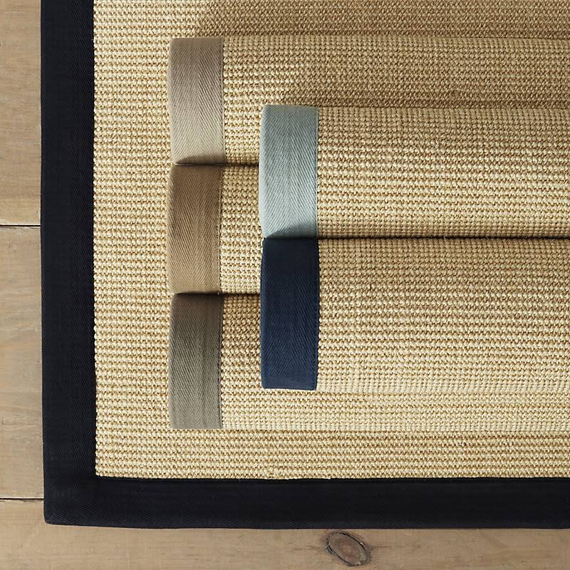 Light Sisal Rug Blue 2& x 3& - Ballard Designs
