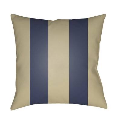 Athena Vertical Stripe Indoor/Outdoor Throw Pillow Birch Lane Color: Blue, Size: 20x22 H x 20x22 W