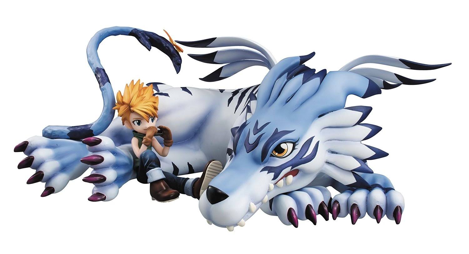 Megahouse G.E.M. Digimon Adventure Figure - Garurumon & Ishida Yamato