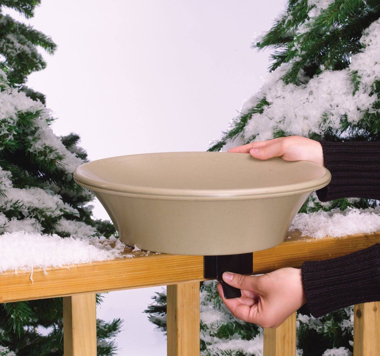 Allied Precision 14 in Heated Deck/Pole Bird Bath