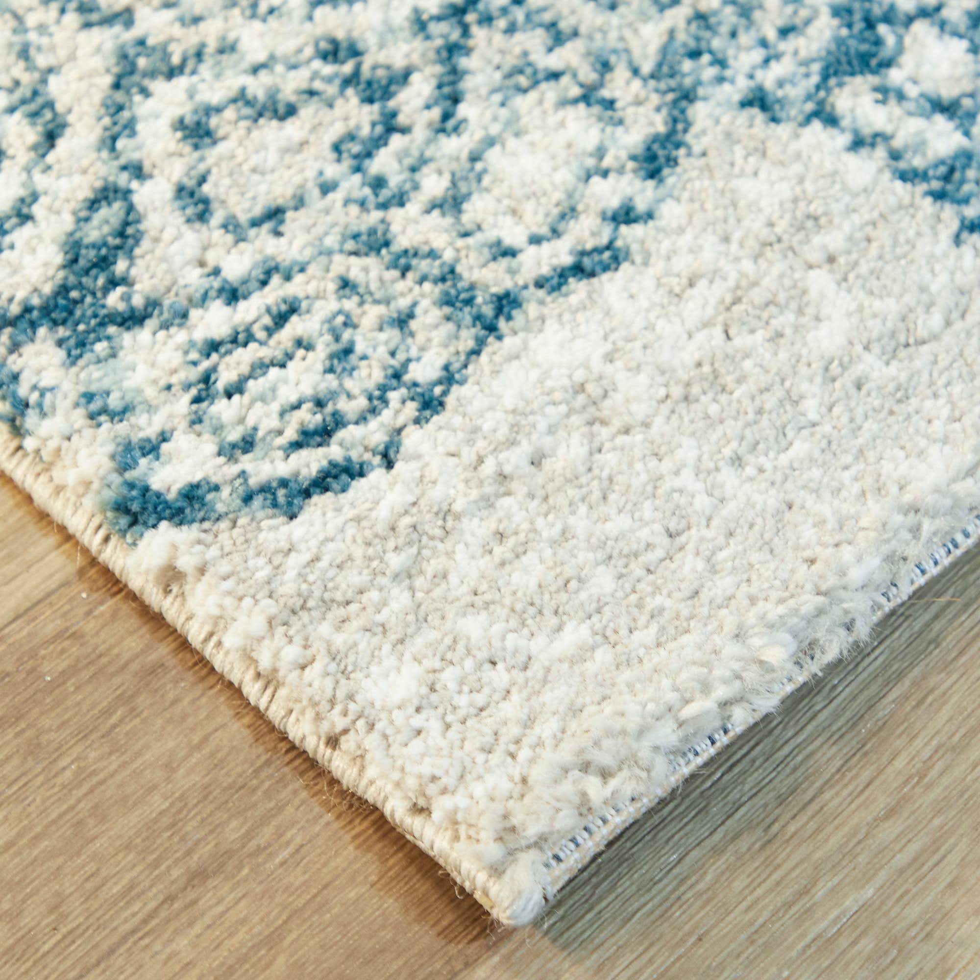 Folse Coastal Turtle Area Rug - Blue - 7&10x22 x 10&