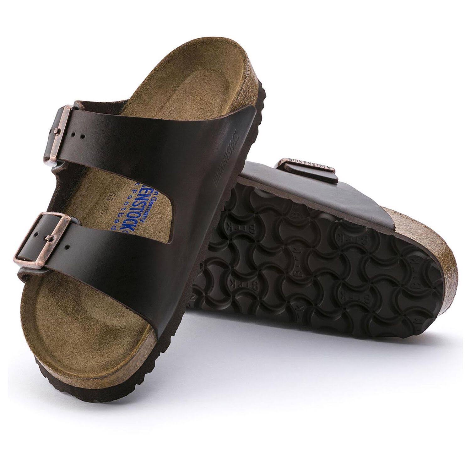 Birkenstock Arizona Soft Footbed - Leather Black Amalfi / 36 / Narrow