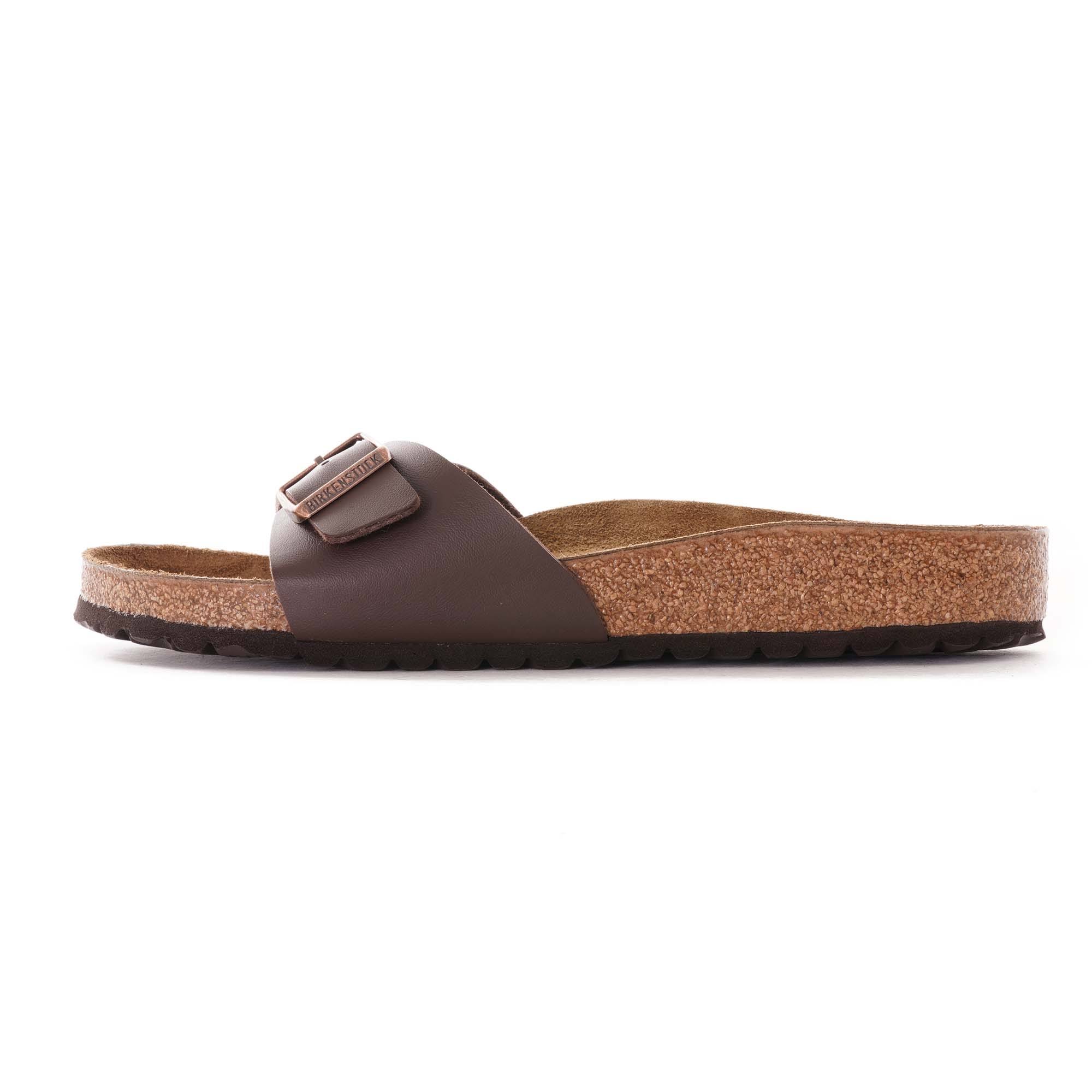 Birkenstock Madrid Birko Flor Ladies Sandals - Dark Brown