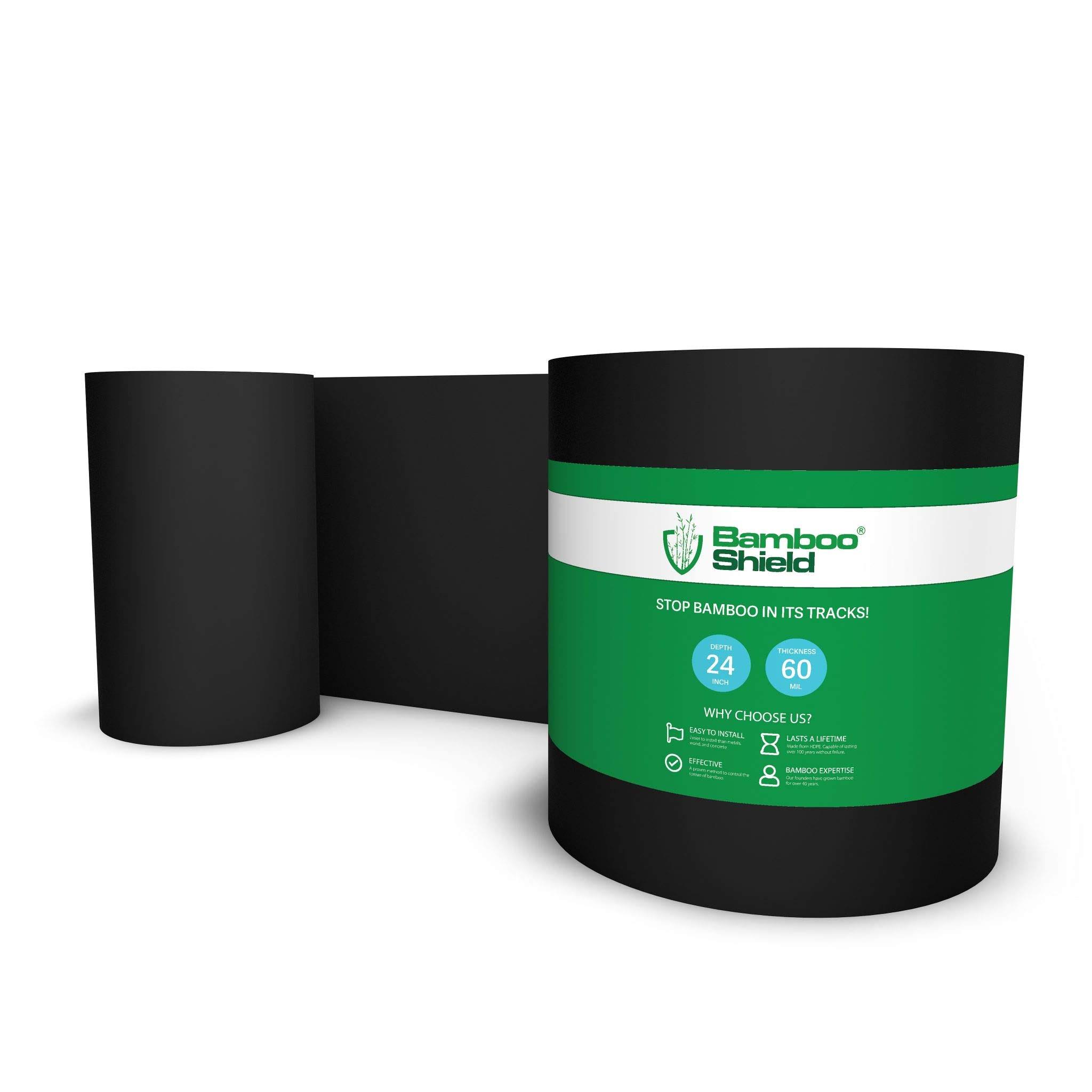 Bamboo Shield - 175 Feet Long x 24 inch x 60 Mil - Bamboo Root Barrier/Water Barrier