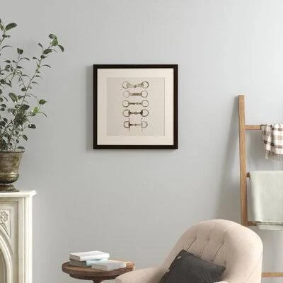 Equestrian Bridle Bit - Picture Frame Print on Paper Print: Bridle Bit