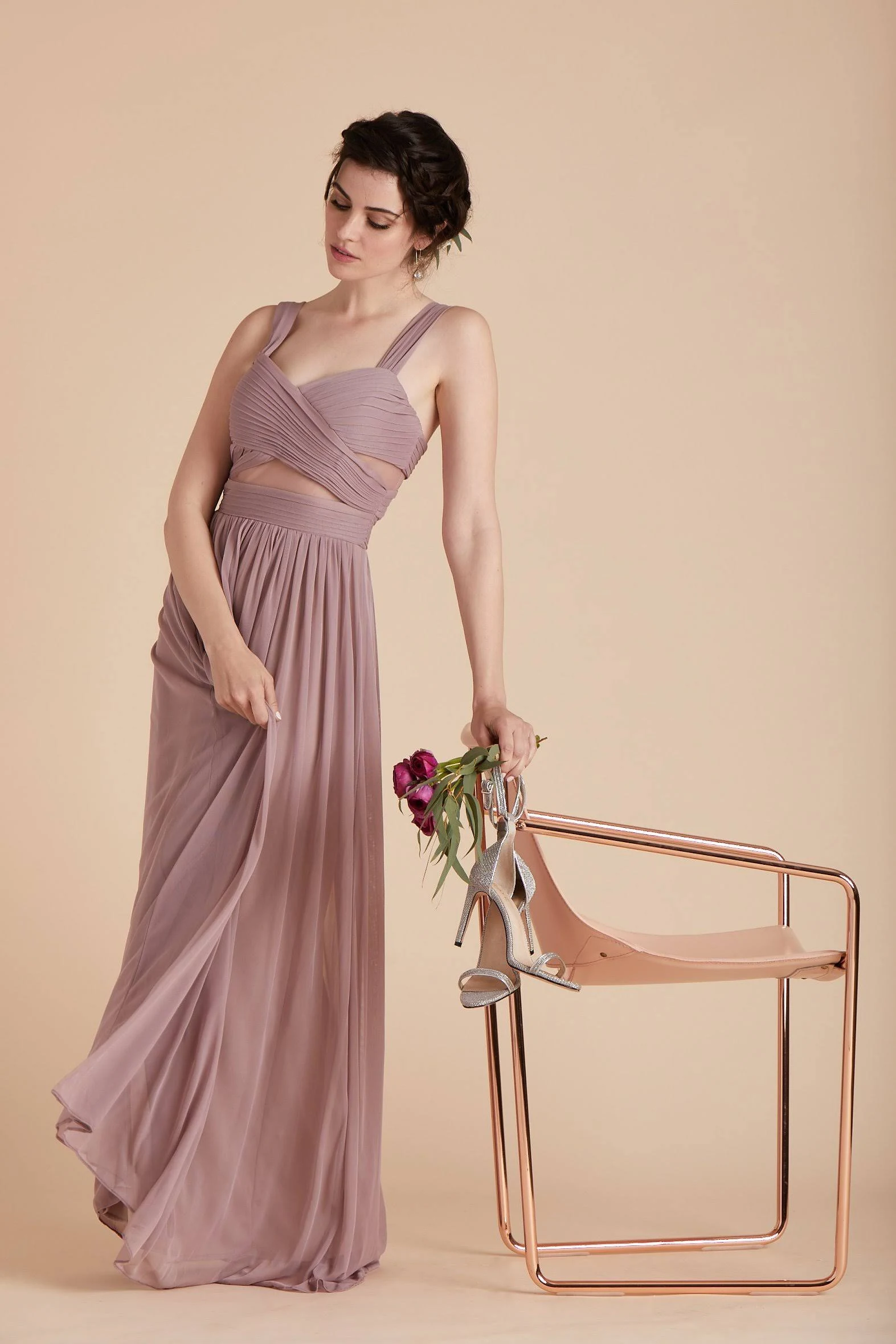 Birdy Grey Elsye Bridesmaid Dress in Mauve XL / Mauve