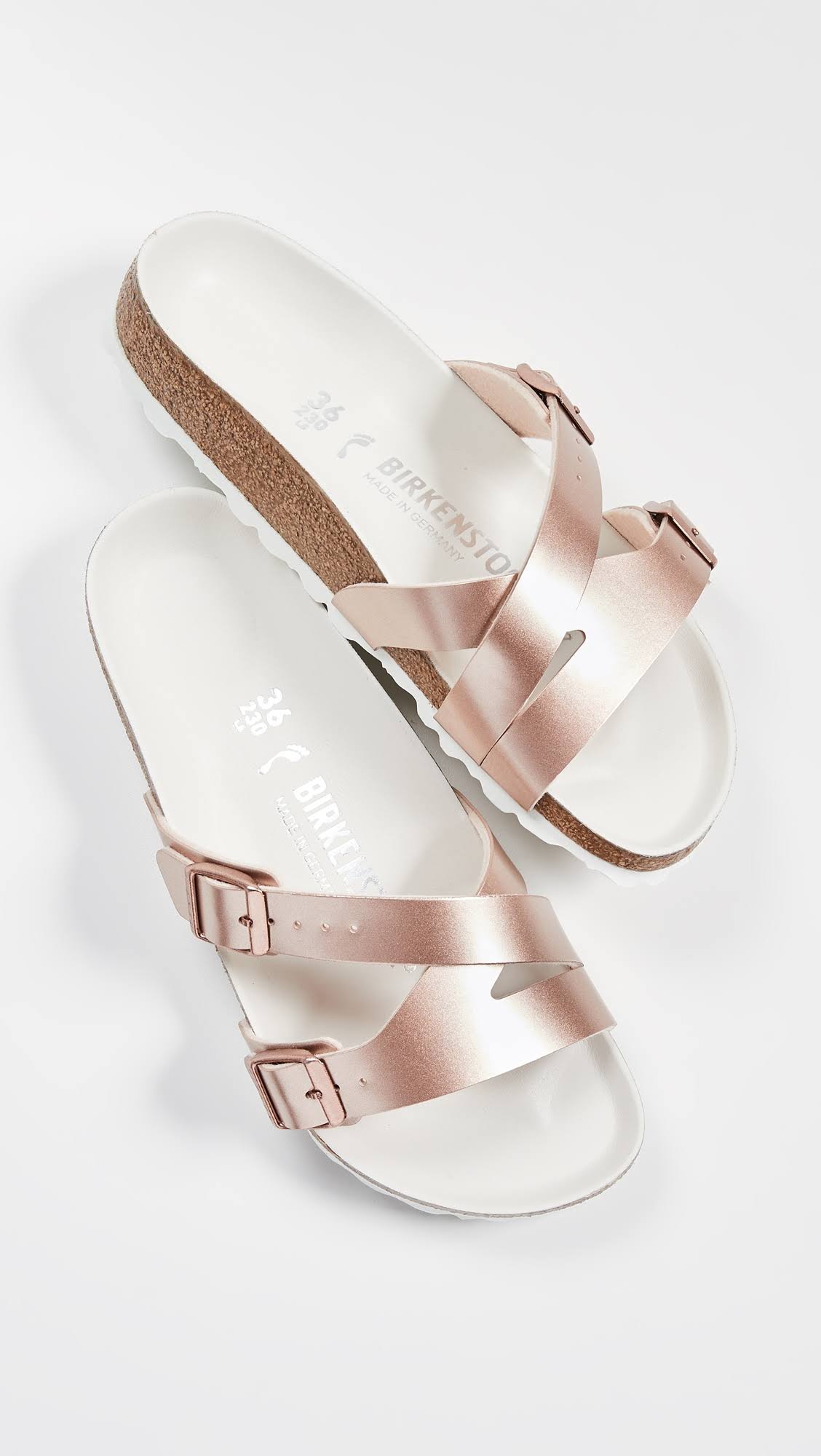 Birkenstock Yao Hex Sandals Metallic Copper 36