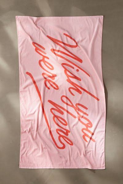 Ban.Do Beach, Please! Giant Towel (Wish You Were Here)