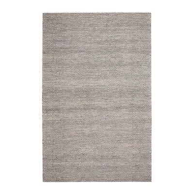 Meaney Chevron Handwoven Jute/Sisal/Wool/Cotton Gray/Ivory Area Rug Birch LANE? Rug Size: Rectangle 5' x 7'