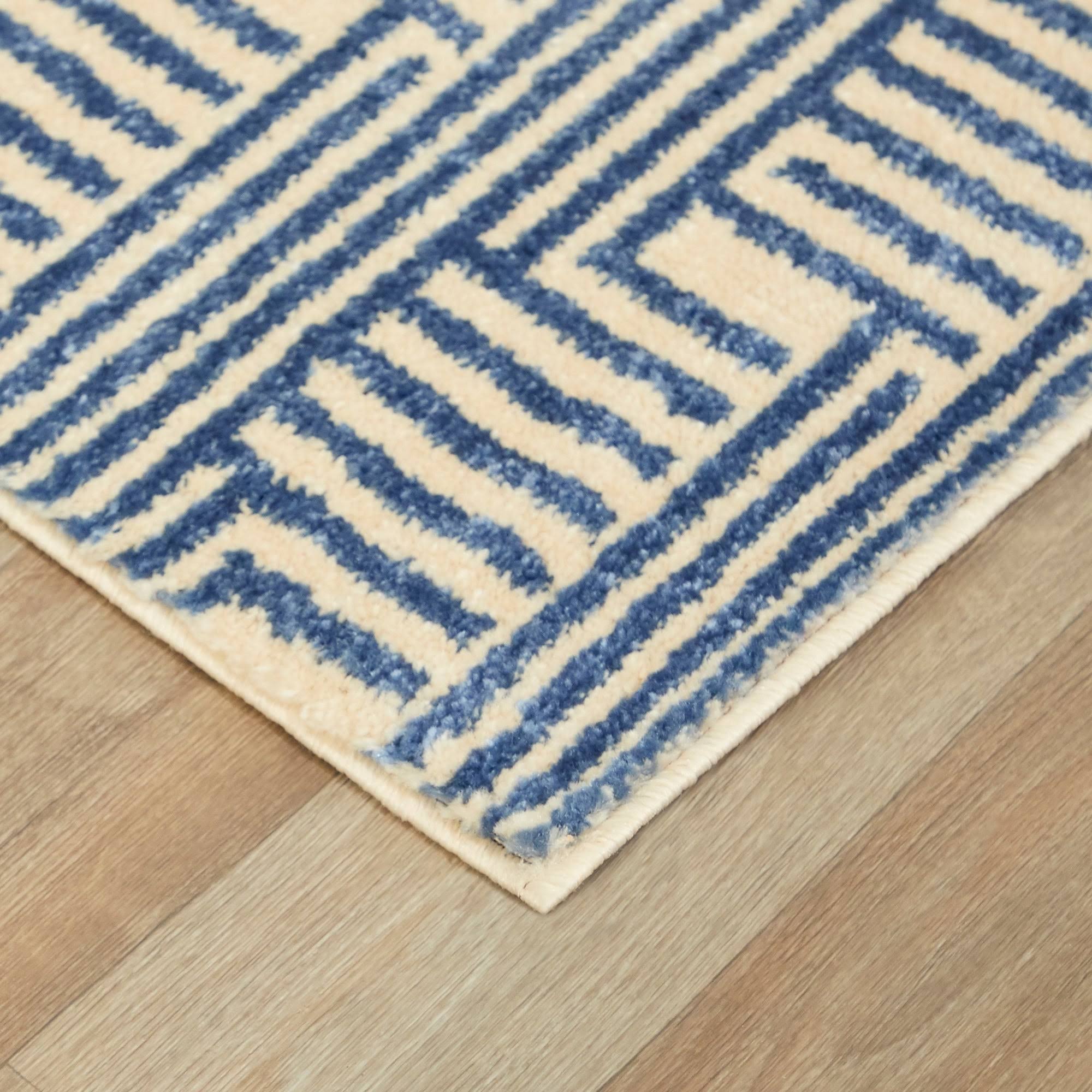 BALTA Gwynn Blue 5 ft. x 7 ft. Art Deco Striped Area Rug