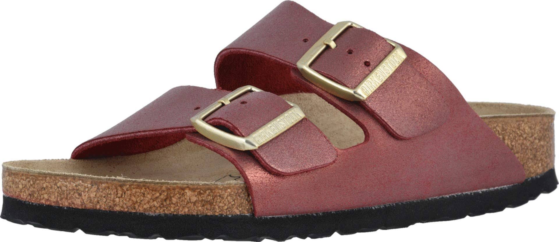 Birkenstock Women's Arizona Washed Metallic, Port Size: 39 N