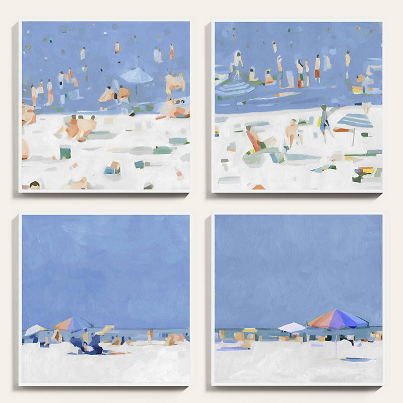 A Day at The Beach Art 25x22 x 25x22 - Ballard Designs