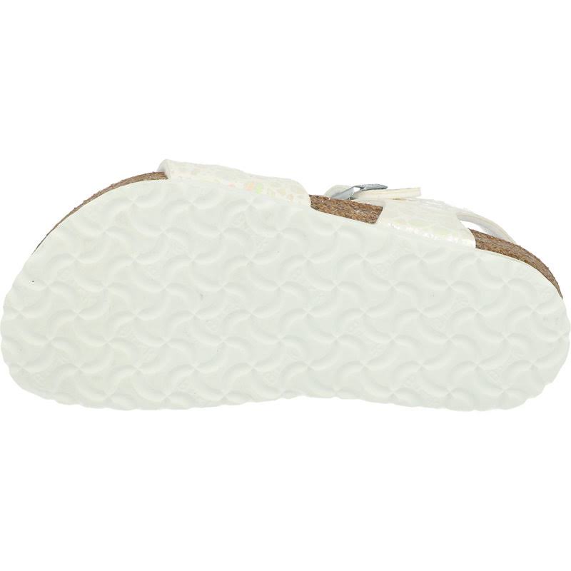 Birkenstock Rio Kids Sandals - Metallic Stones White