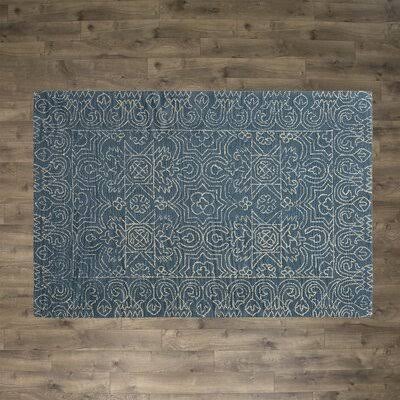 Birch Lane Heritage Oriental Handmade Tufted Wool Azure Area Rug