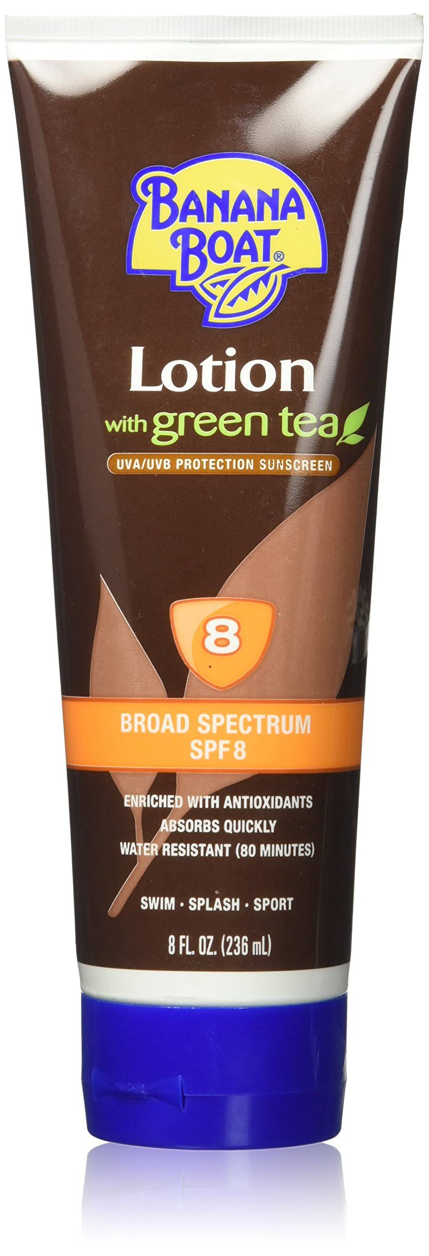 Banana Boat Deep Tanning with Green Tea Sunscreen SPF 8: 8 oz