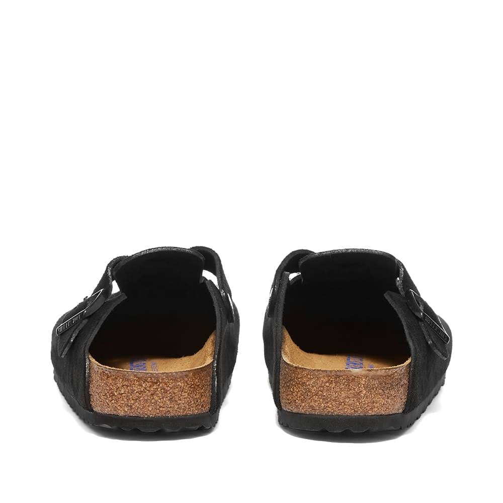 Birkenstock Boston SFB Black Suede