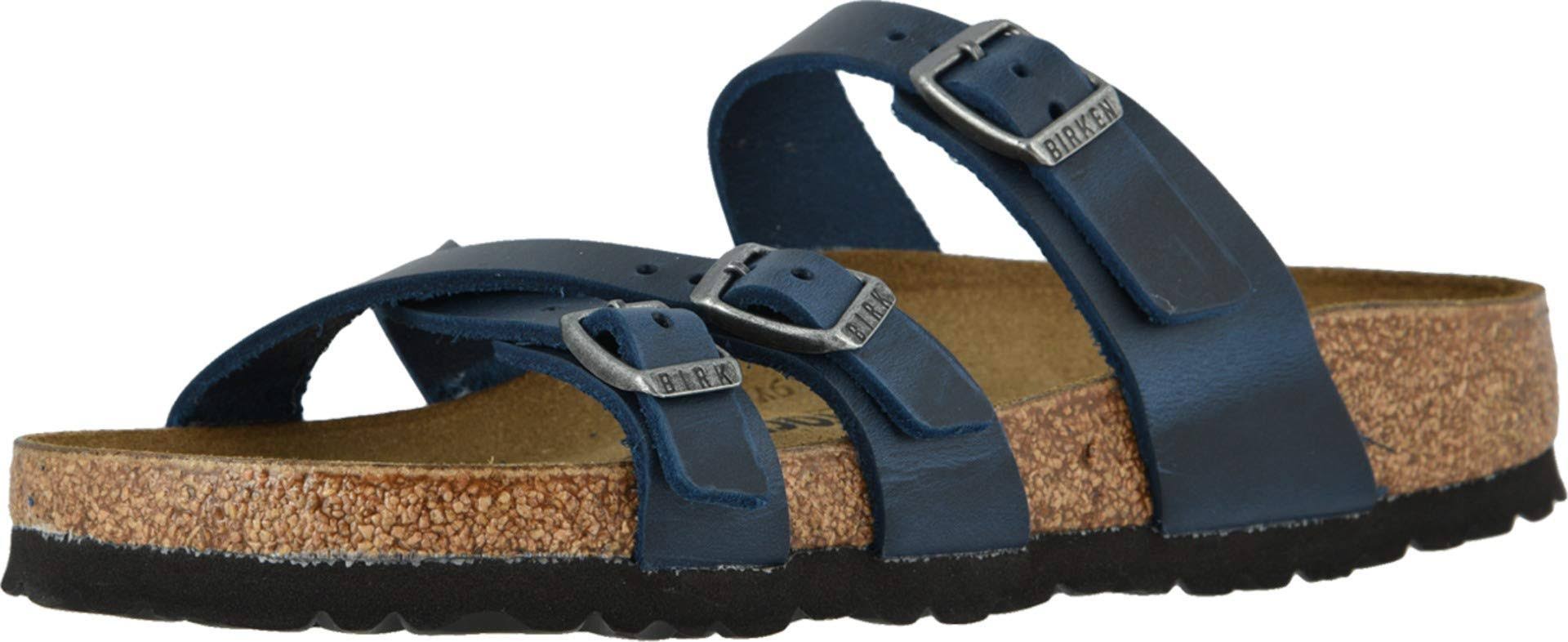 Birkenstock Women's Franca Sandal - 42 - Blue Oiled Leather