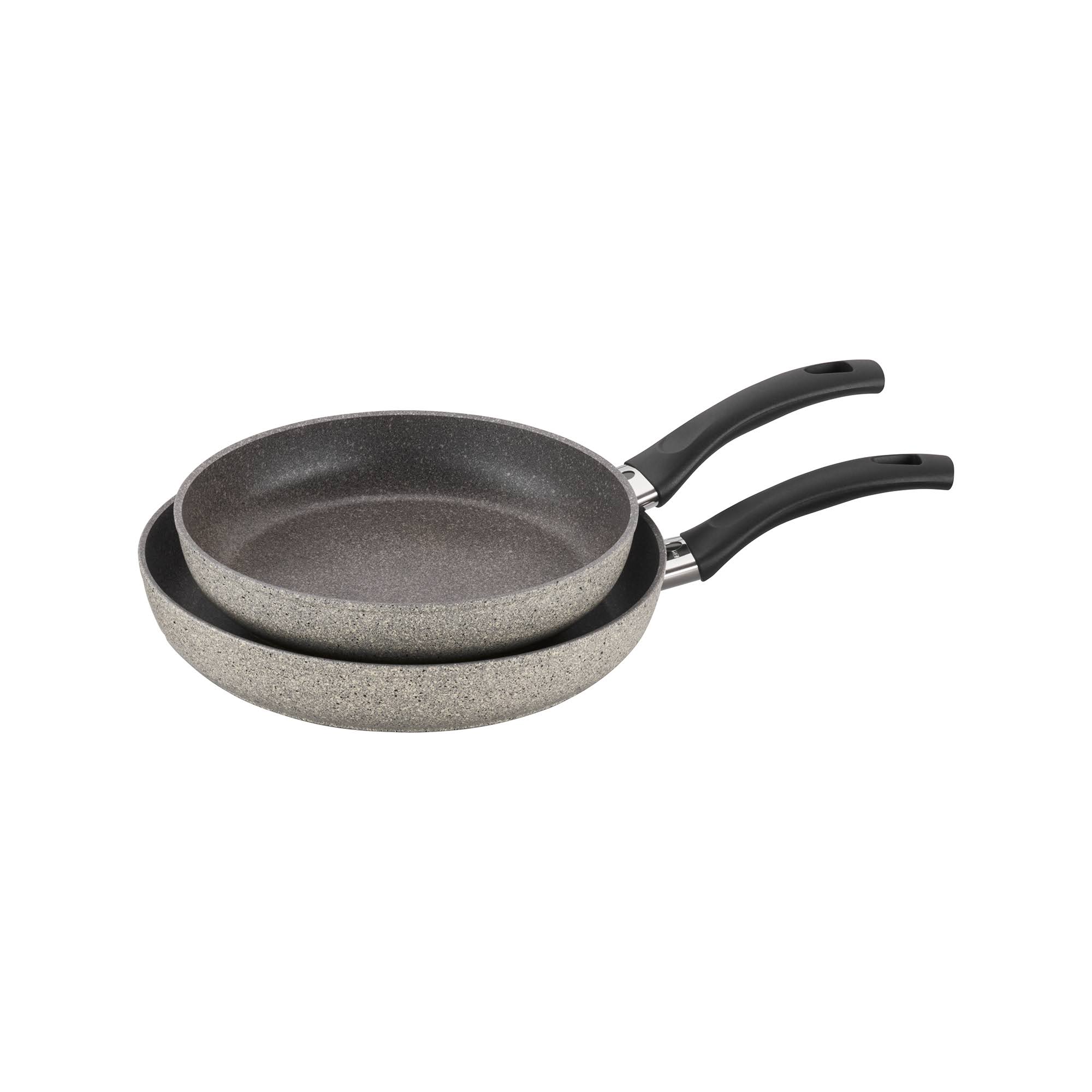 Ballarini Parma 2-Piece Aluminum Nonstick Fry Pan Set, Gray