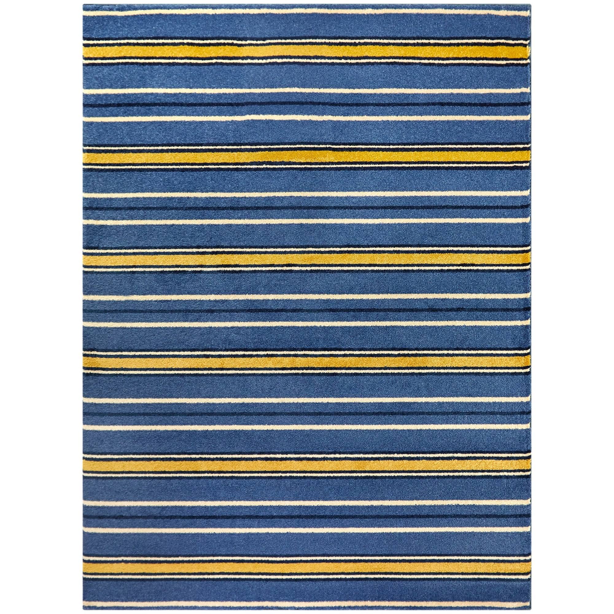 BALTA Aubrey Gold 5 ft. x 7 ft. Classic Stripe Area Rug